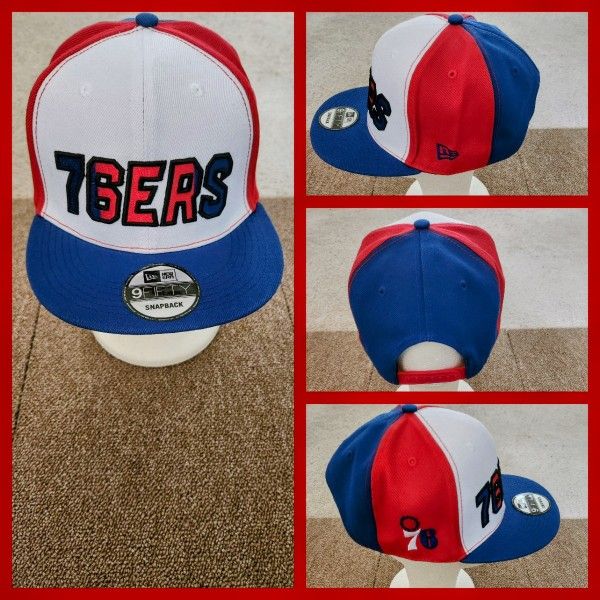 PHILADELPHIA 76ERS NBA BASKETBALL ๐ SNAPBACK HAT.