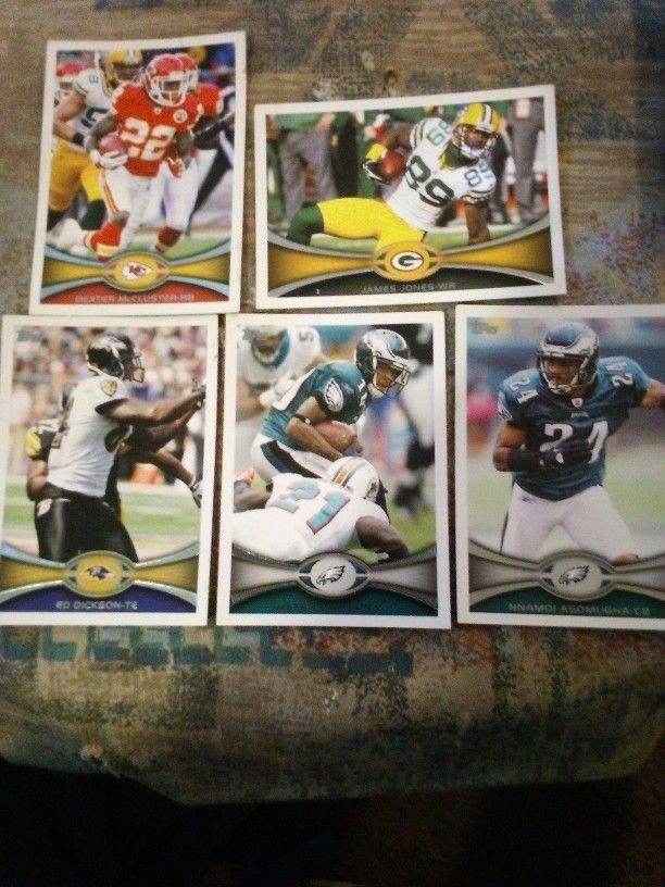 10 NFL Stars Cards Topps 2012