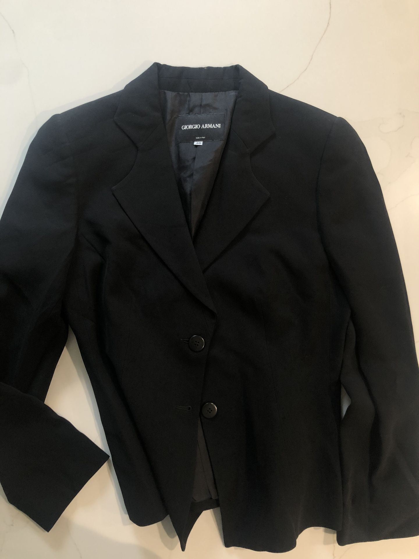 Giorgio Armani Women’s Blazer Suit Top Size 40 Black