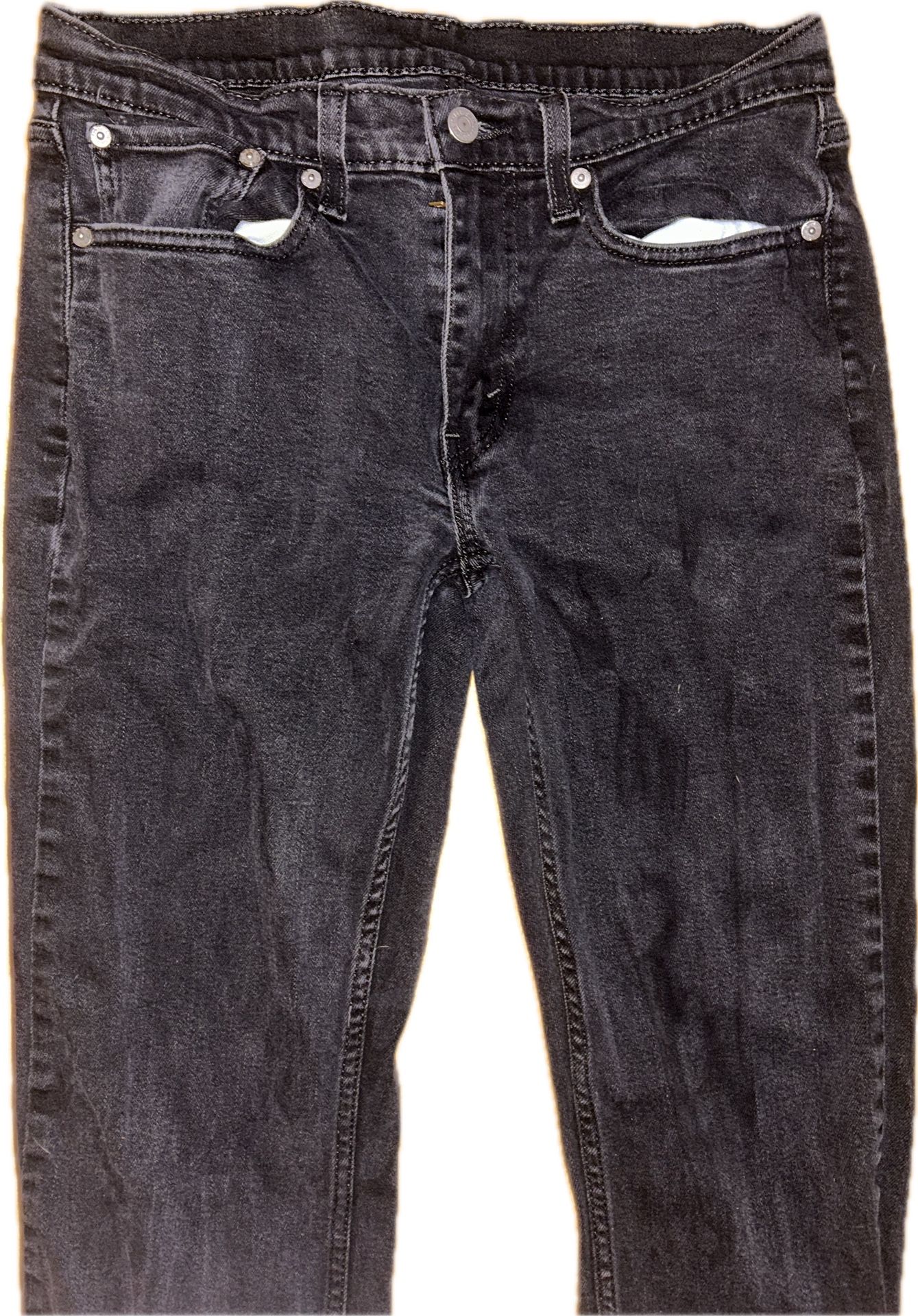 Black Levi Skinny Straight Jeans