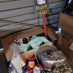 2 Box Of Christmas Decor N More All For 25$