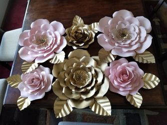 Paper flowers and paper roses