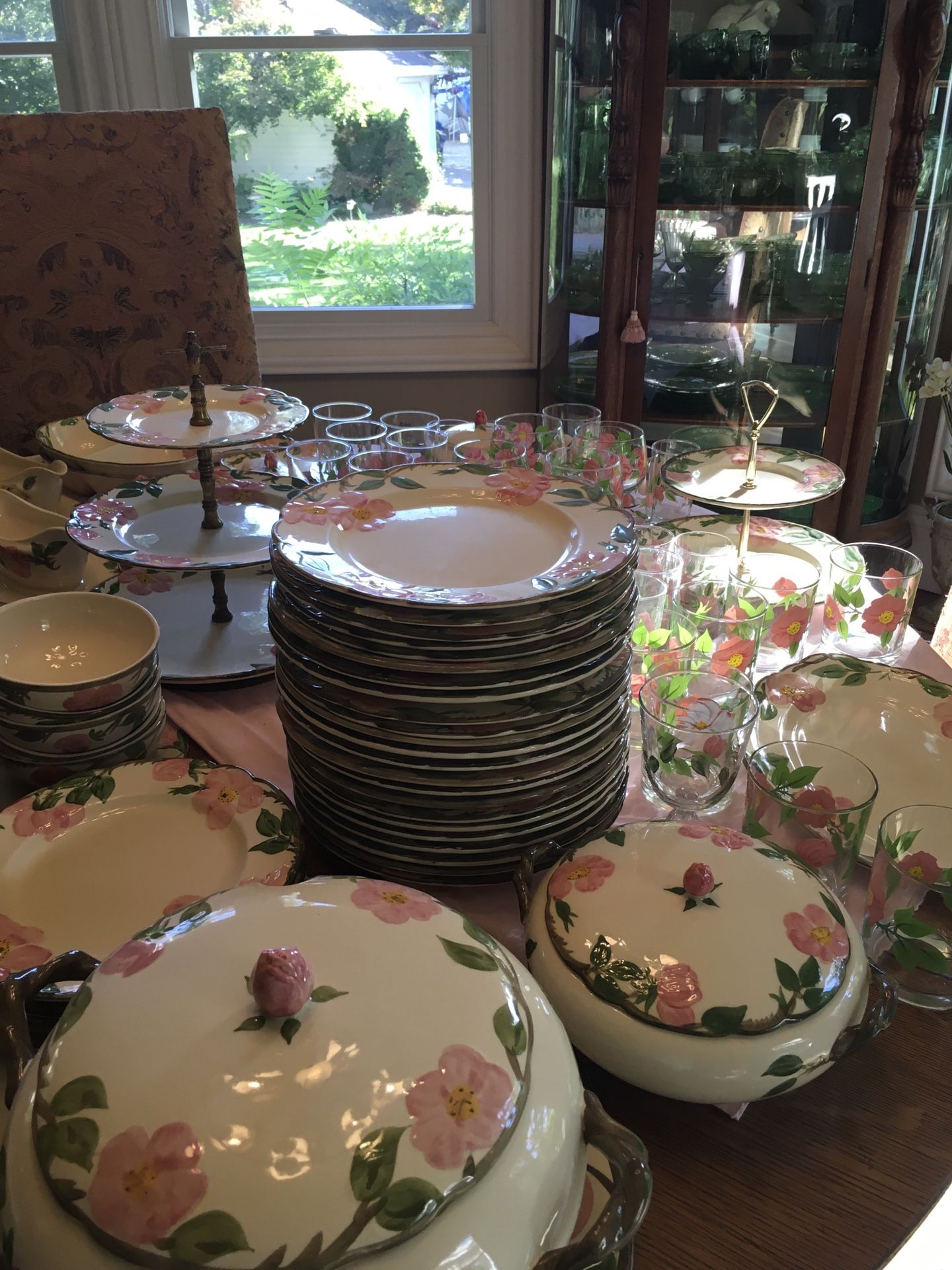 Franciscan Desert Rose Dishes Over 231 Pieces