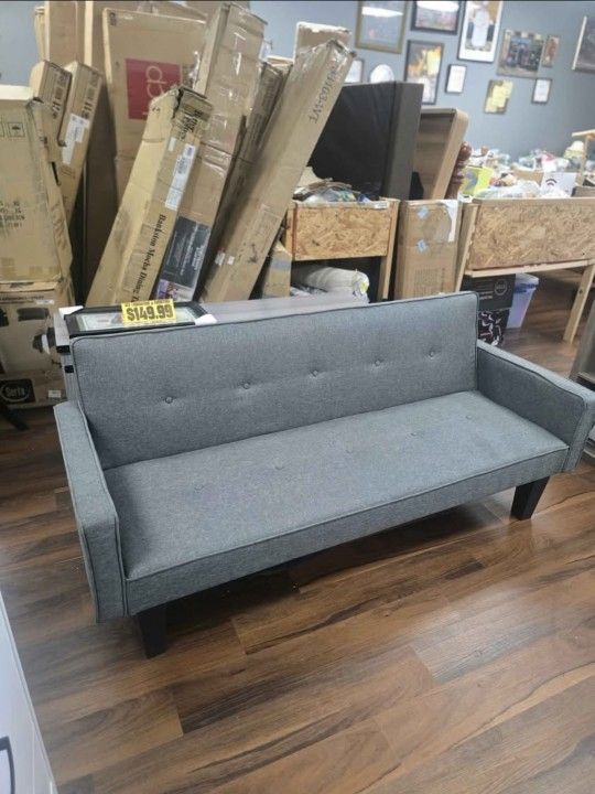 New Gray Sleeper Sofa