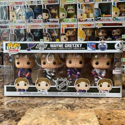 Wayne Gretzky 4 pack Fanatics Legends Exclusive Funko Pop