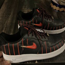 Nike Mens Air Force 1 Low  Pinstripe - Jewel - Size 8.5