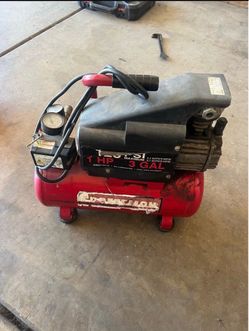 Crasftman air compressor 125 psi 1 hp 3 gal