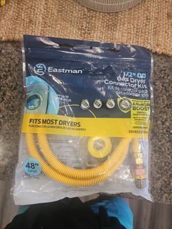 Gas dryer connector kit