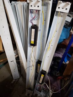 Hardwired industrial ceiling lights