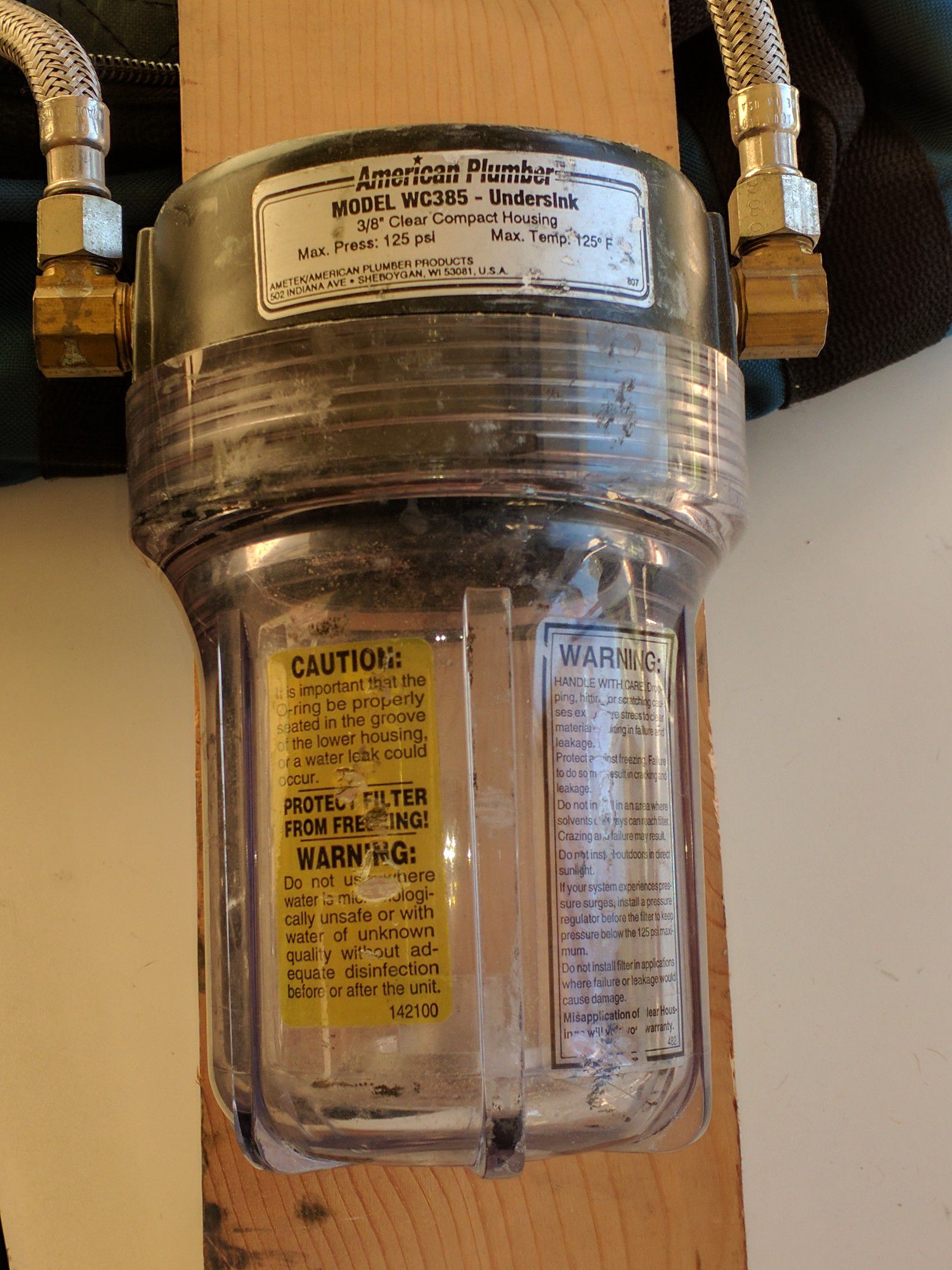 Filter canister from RV