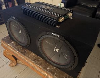 Kickers comp-R subs and amp.