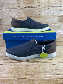 Nunn Bush KORE City Walk EZ Canvas Moc Toe Slip On Mens Size 10 M Denim Shoes