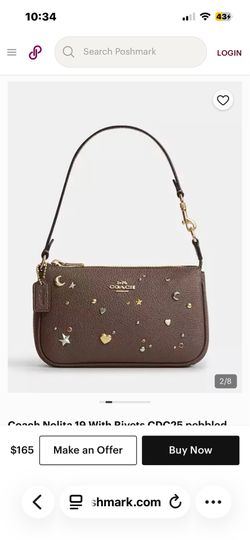 Coach Nolita 19 Bag With Rivets new w tags