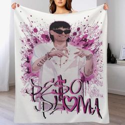 Peso Pluma Pink Throw Blanket