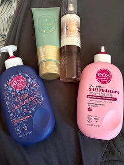 Eos lotion and bath & body works products