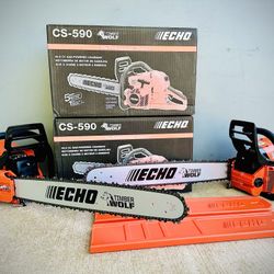 Brand new Echo 24 in. 59.8 cc Gas 2-Stroke Rear Handle Timber Wolf Chainsaw