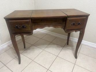 Vintage Vanity with Folding Mirror
