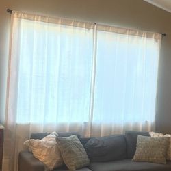 Floor Length White Window Curtains