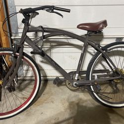 Kent 26" Bayside Men's Cruiser Bike, 7-speed, Gray