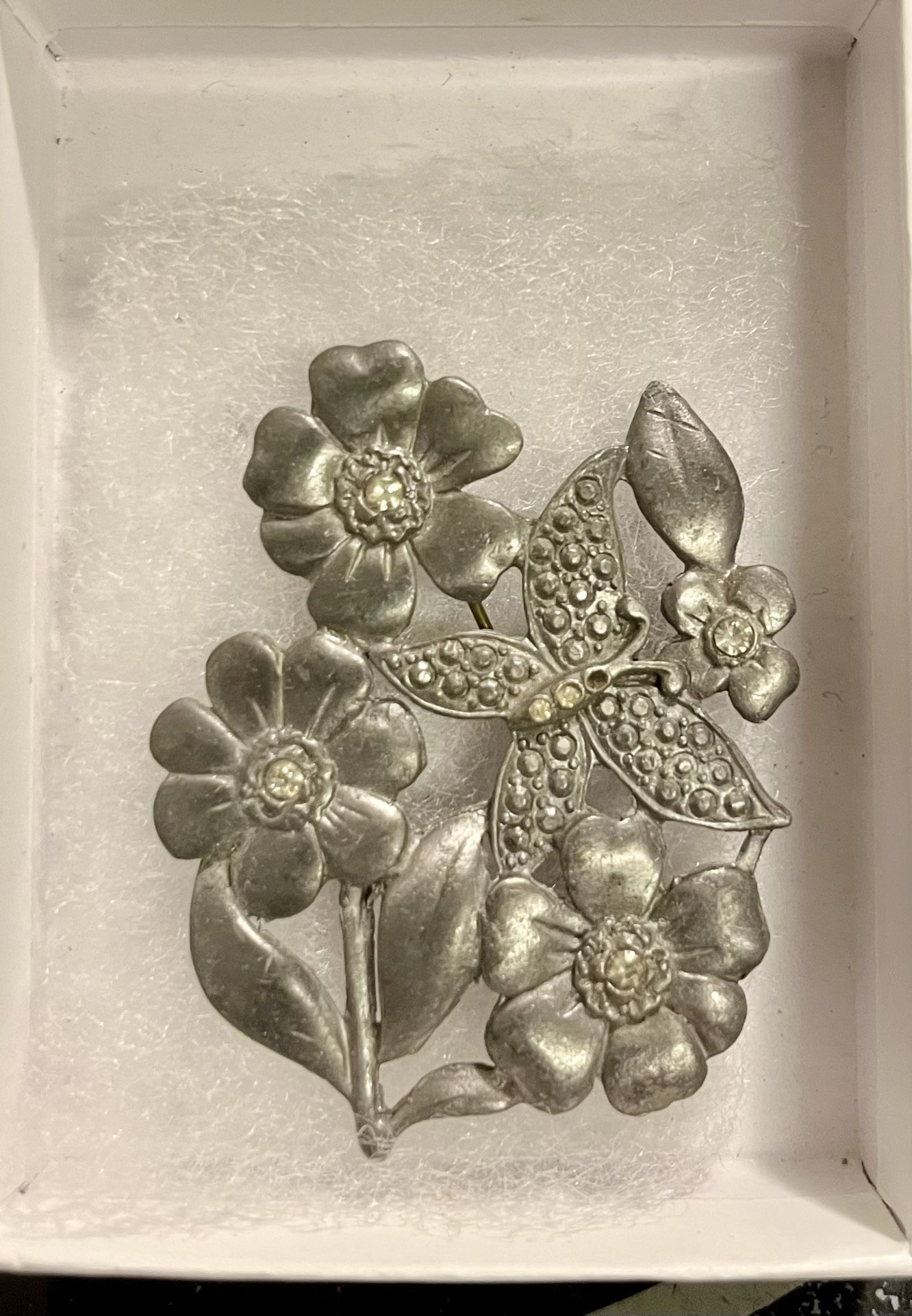 Birds An Bloom Limited Edition 1998 Butterfly An Fliwer Brooch