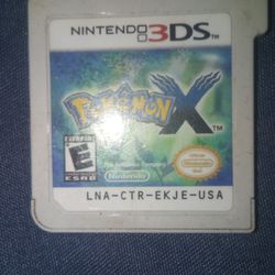 Nintendo 3DS Pokemon X Game No Case Just Game