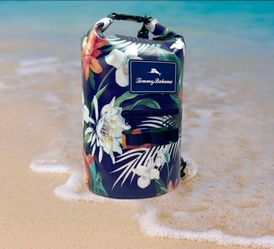 Tommy Bahama Dry Bag Floral  or Blue Multicolor Harbor Stripe Waterproof 20L Beach