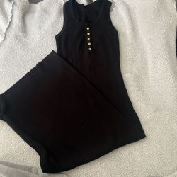 Black Maxi Knitted Dress 