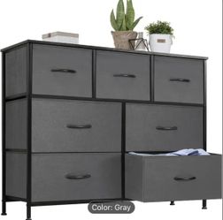 Ultimate 7-Drawer Storage Tower - Fabric Dresser with Wooden TV Top, Sturdy Frame, and Spacious Organization for Any Room
