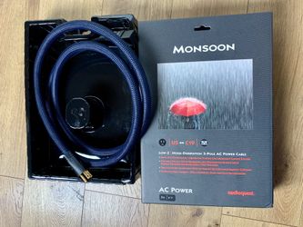 AudioQuest Monsoon High Current 20Amp US-C19 AC Power Cable -2M 6.56’