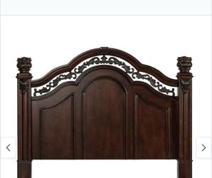 Messina Estates Cognac Poster Bed headband only king size