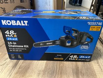 Kobalt 48-volt 14-in Battery Chainsaw Battery Not Included Charger Not Included TOOL ONLY
