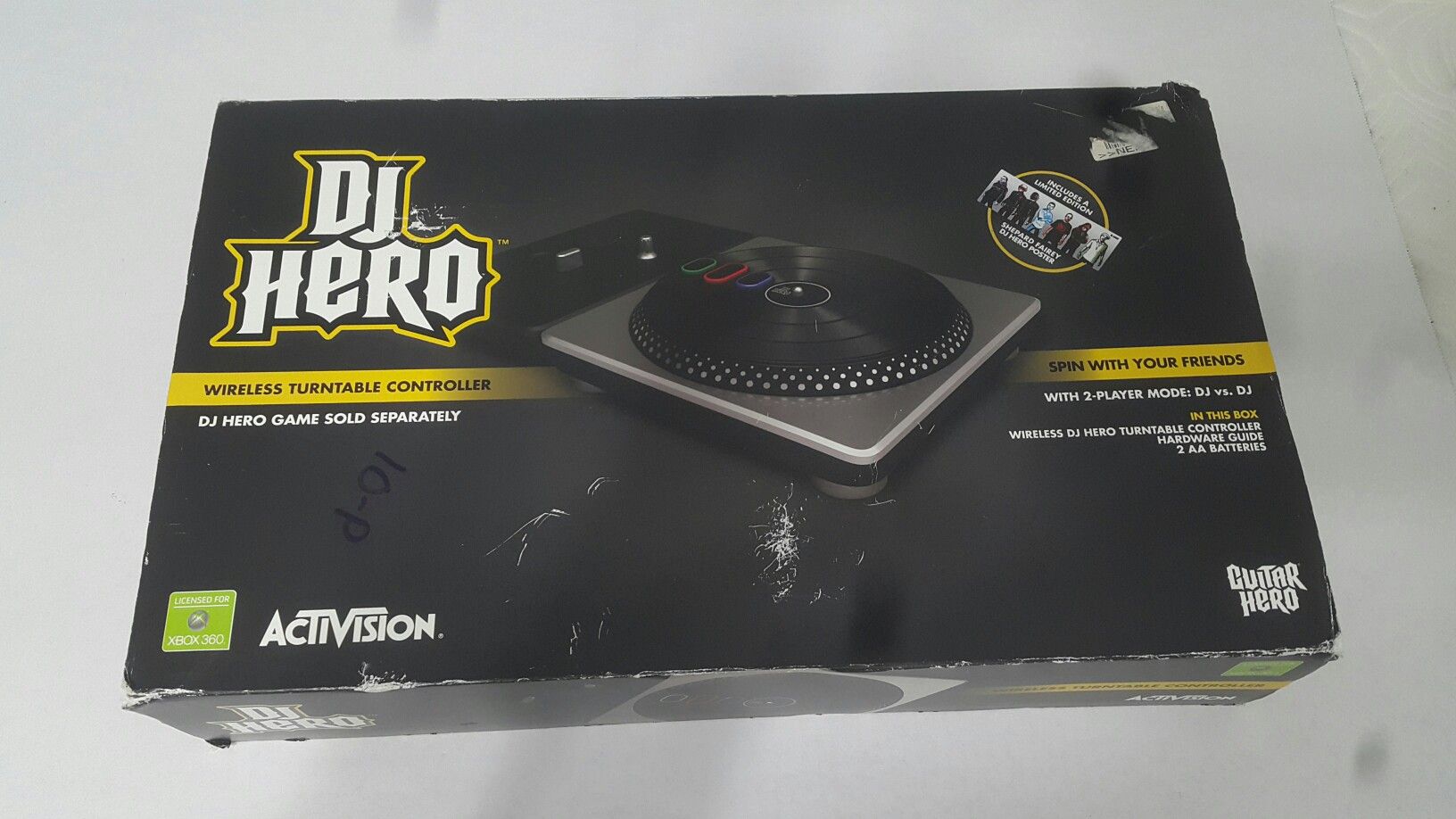 DJ HERO TURNTABLE CONTROLLER FOR XBOX 360