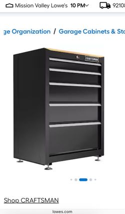 Craftsman Steel 5 Drawer Tool Cabinet • Like New
