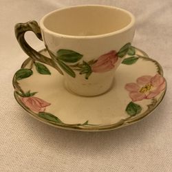 Franciscan desert rose Espresso  Cup And saucer