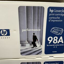 HP Laserjet Toner Cartridge.   98A