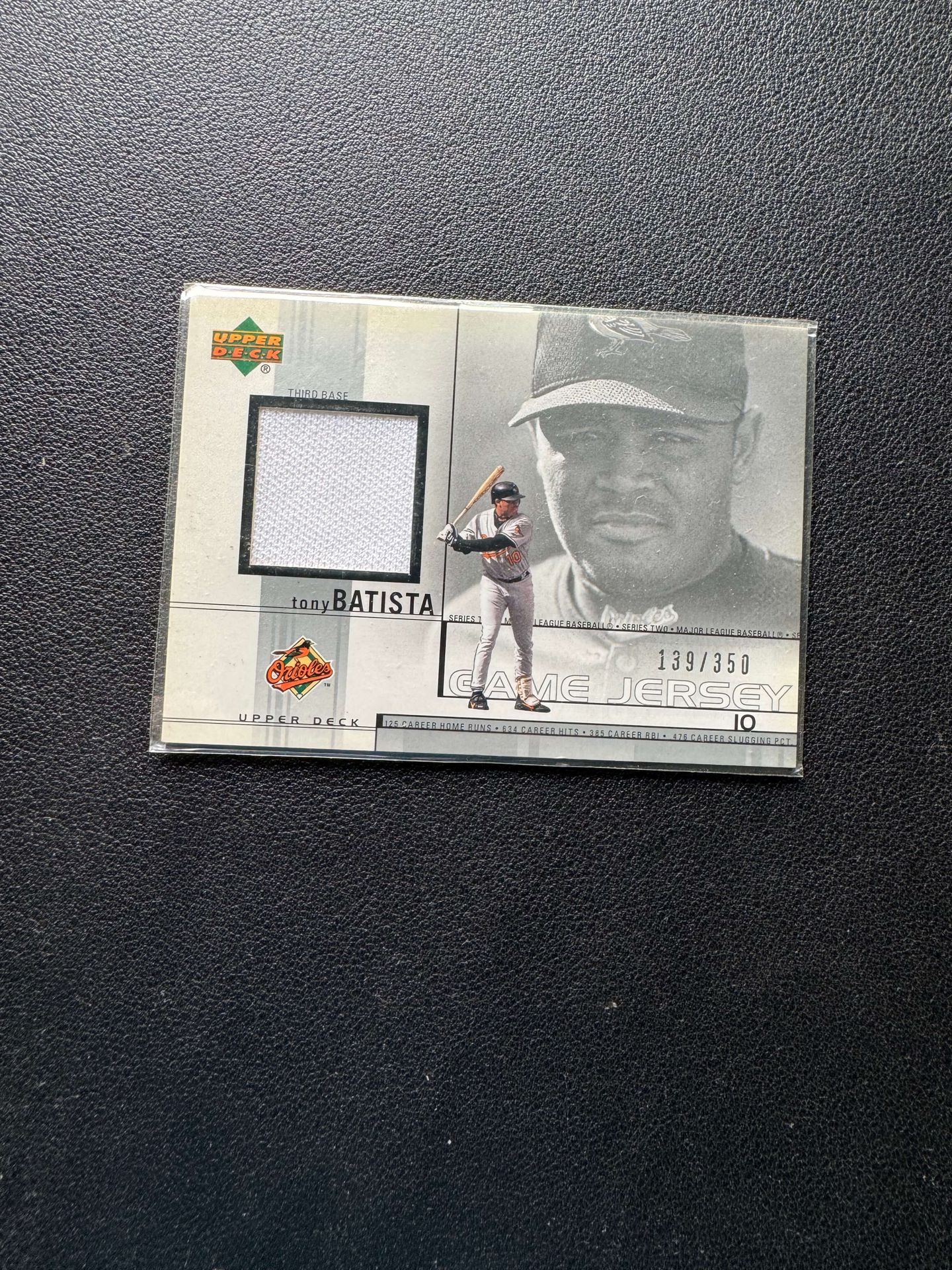 2002 Upper Deck Game-Used Jerseys /350 Tony Batista #TB Baseball Card