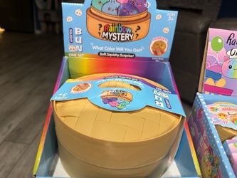 Giant Rainbow Mystery Squishies Bun Surprise Toy