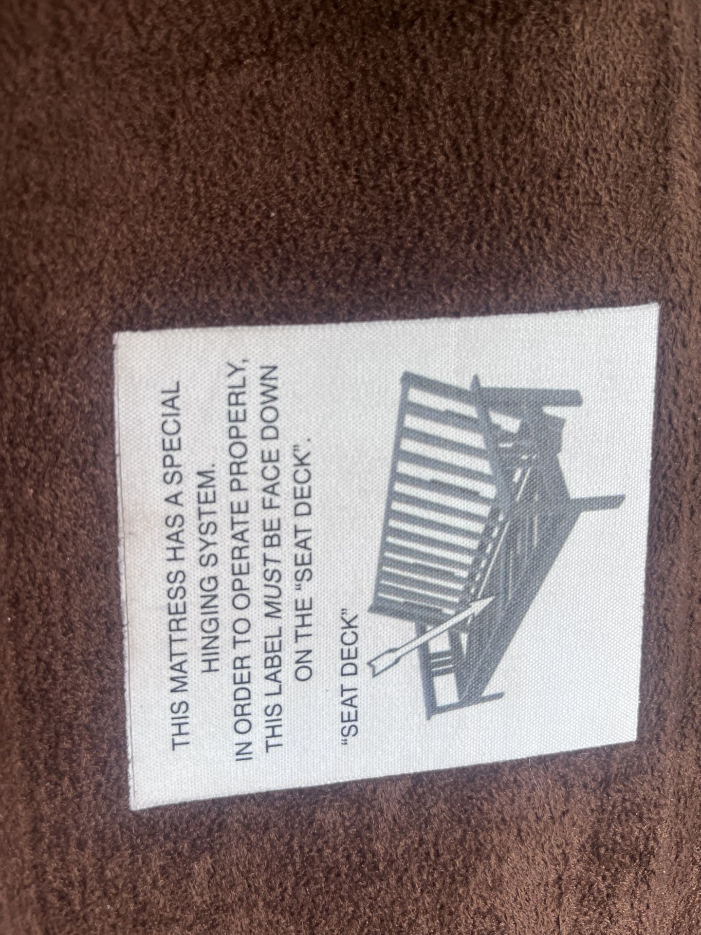  Brown Wooden Futon