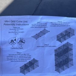 NEW clothing Cube Rack For Trade Show Or Storage 