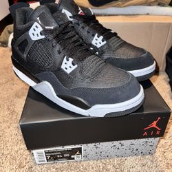 Jordan 4 Black Canvas