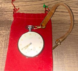 Vintage Pocket Watch Lancet Nivrel  WW2 Swiss 15 Jewel Wind Up Pocket Watch