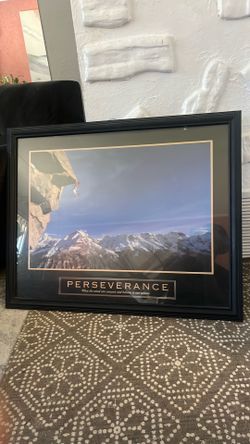 Perseverance Framed Picture 31 x 25in