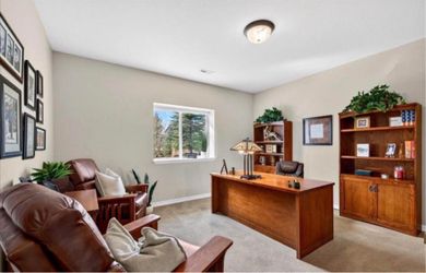 4-Piece Oak Office Furniture Set - Desk (68 inches L x 32”D, Bookcases, and File Cabinet