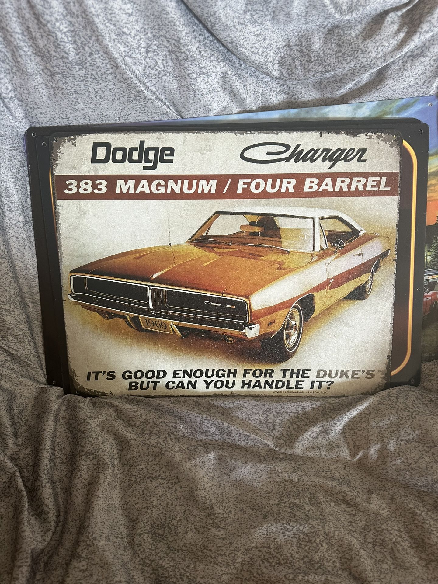 Dodge Charger Metal Sign