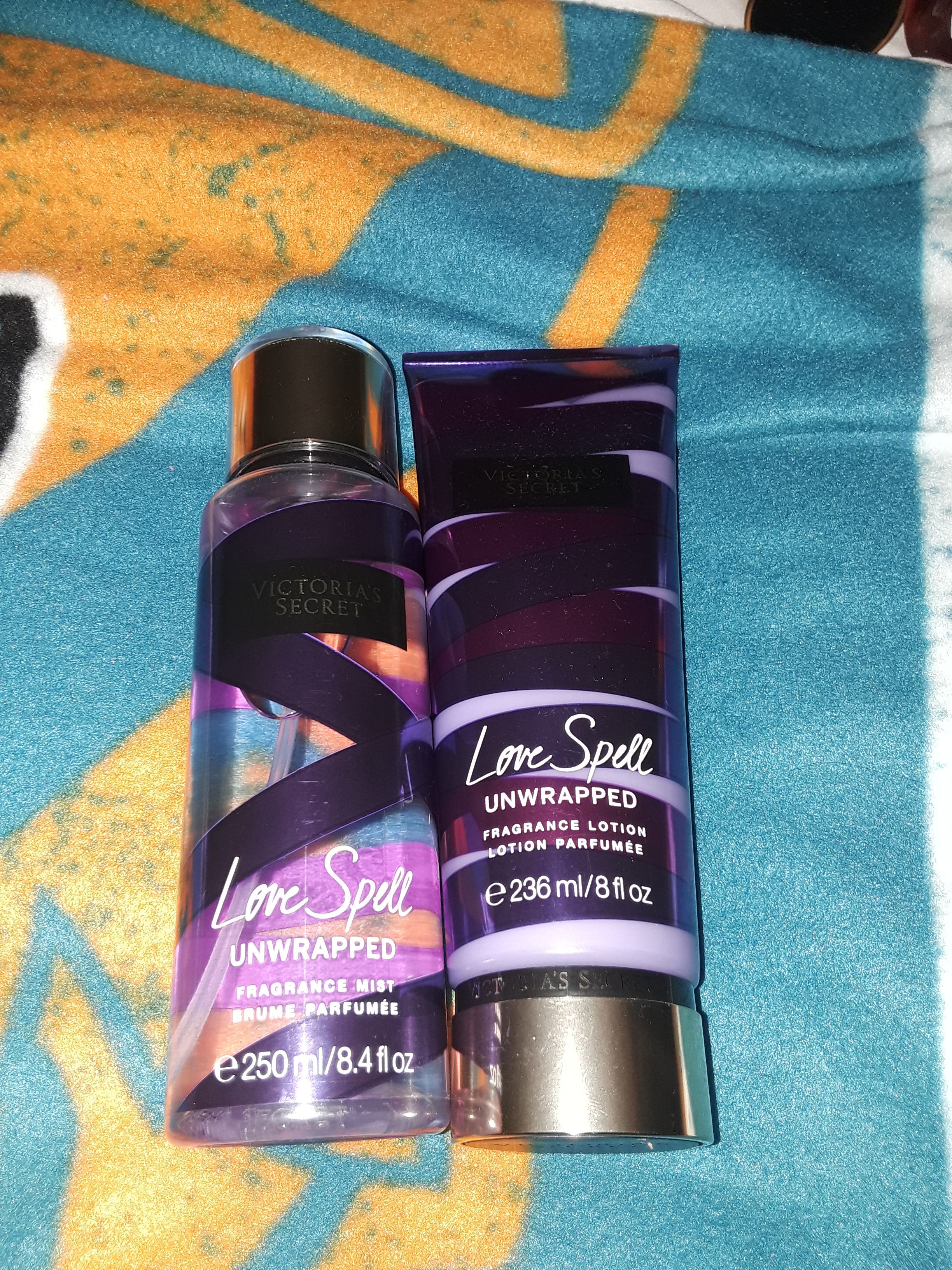 Victoria's Secret Love Spell "Unwrapped" Fragrance Body Mist & Lotion