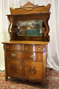 Antique Victorian Sideboard 