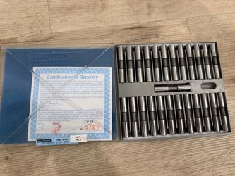 Deltronic Gage Pin Set .5125 + Class X .5113-.5137 25PC Set By .0001 3INOAL