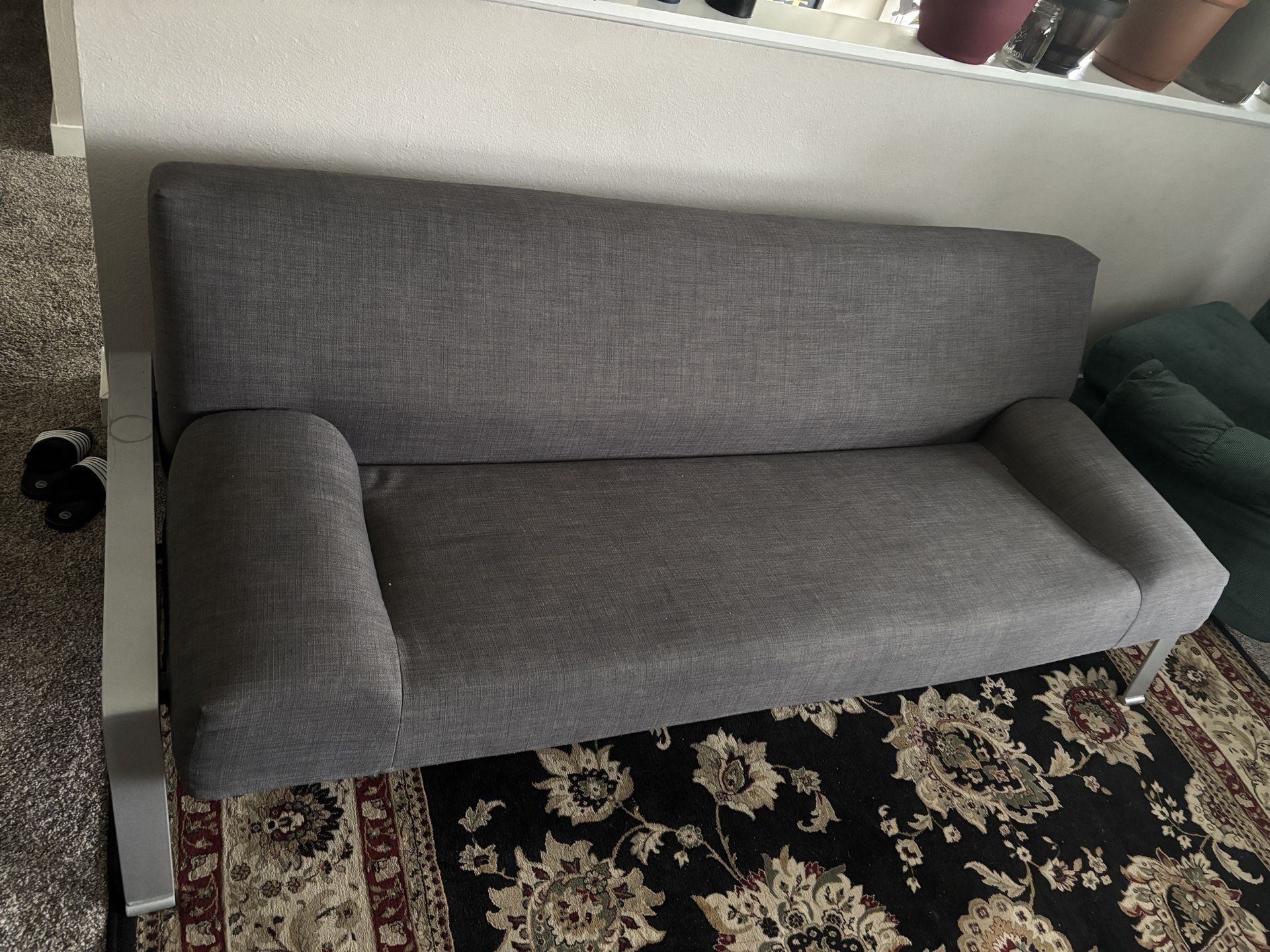 Grey futon