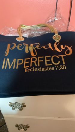 Purse/Bags Navy Blue & Gold