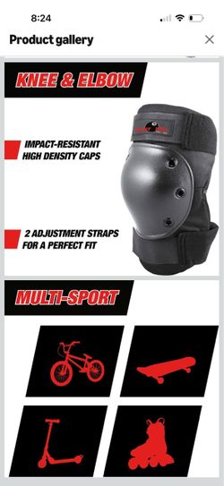 Eight Ball Kids Multi-Sport Pad Set with Knee Pads, Elbow Pads, and Wristguards